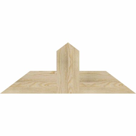Ekena Millwork Portland Rough Sawn Timber Gable Bracket, Douglas Fir, 36"W x 13"H x 2"D x 6"F, 9/12 Pitch GBW036X13X0206POR00RDF